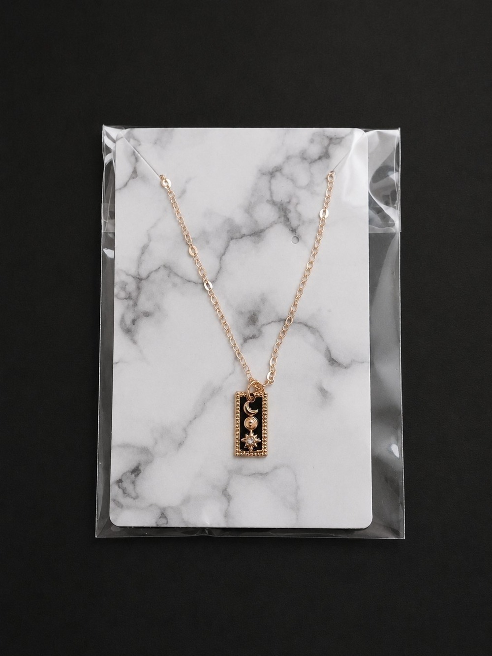Gold Celestial Pendant Necklace - Picture 6 of 6